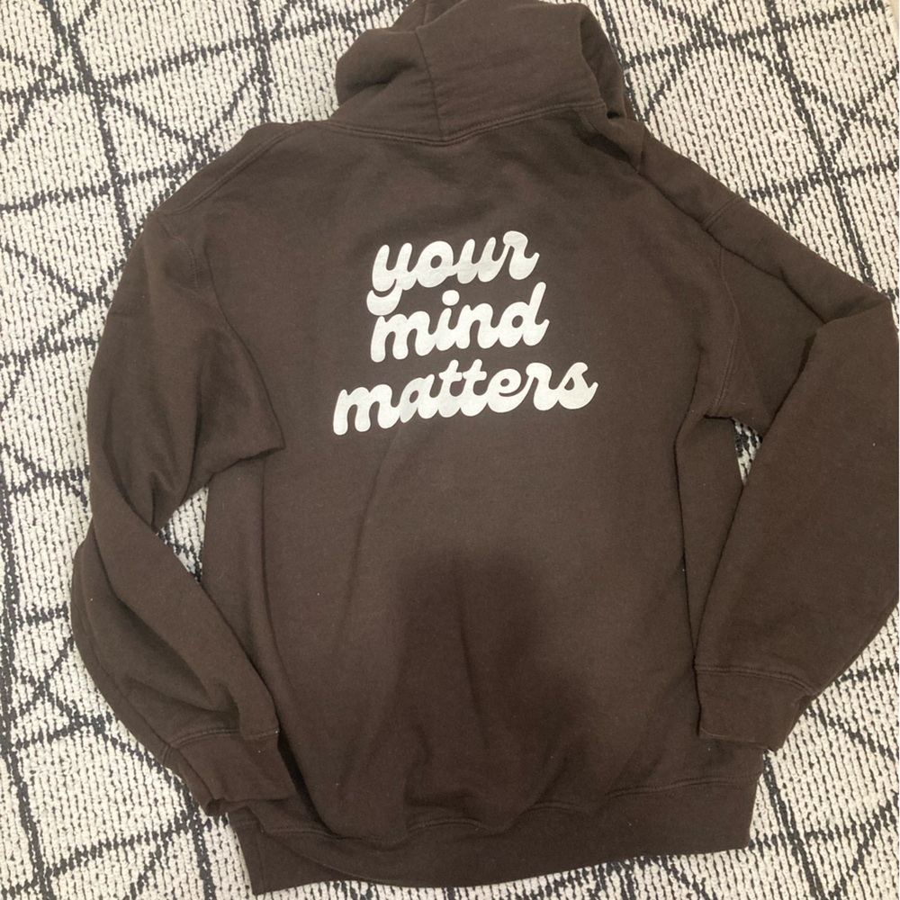 Mental health hoody: YOUR MIND MATTERS Size medium
